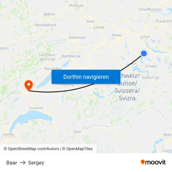 Baar to Sergey map