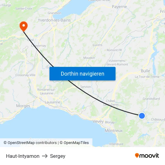 Haut-Intyamon to Sergey map