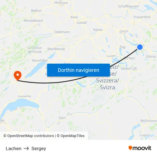 Lachen to Sergey map