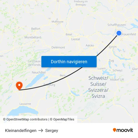 Kleinandelfingen to Sergey map