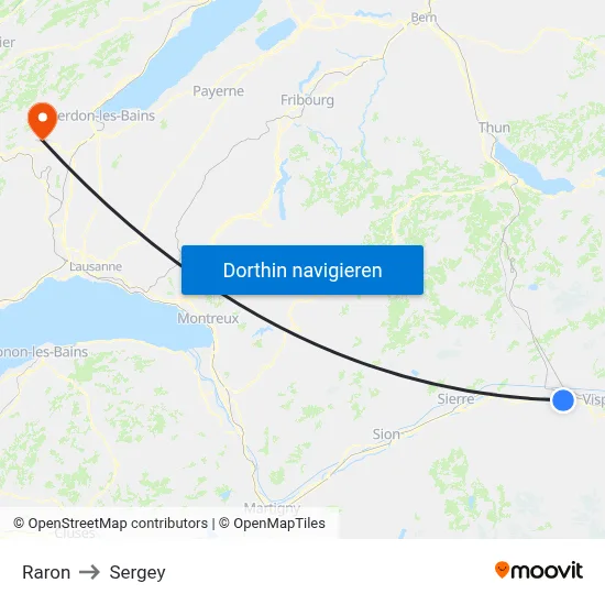 Raron to Sergey map
