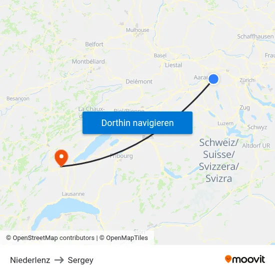 Niederlenz to Sergey map
