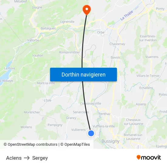 Aclens to Sergey map