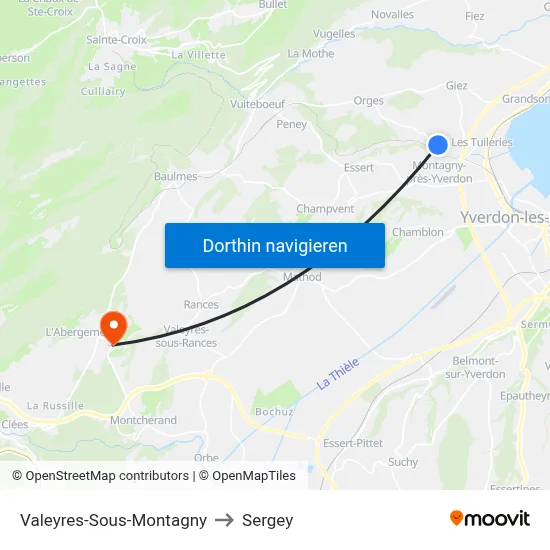 Valeyres-Sous-Montagny to Sergey map