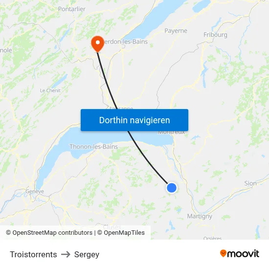 Troistorrents to Sergey map