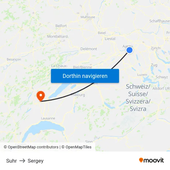 Suhr to Sergey map