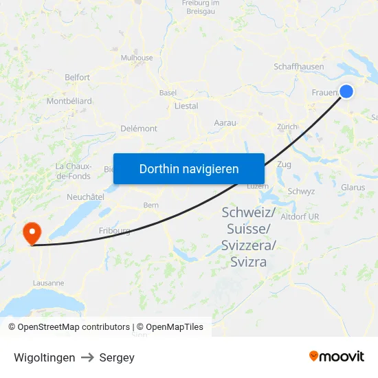 Wigoltingen to Sergey map
