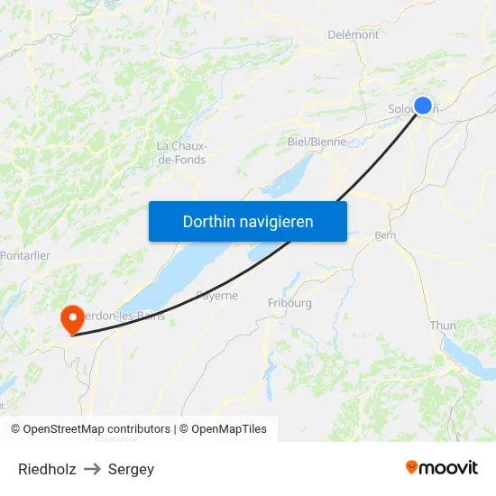 Riedholz to Sergey map