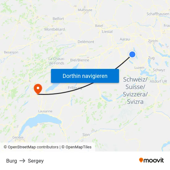 Burg to Sergey map