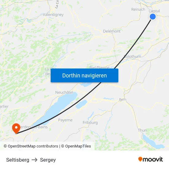 Seltisberg to Sergey map