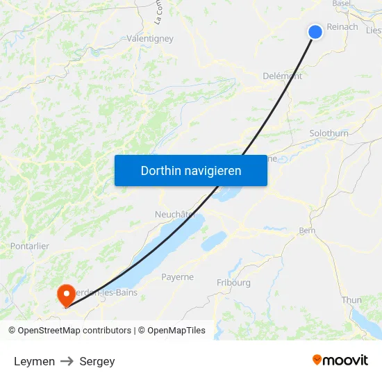 Leymen to Sergey map