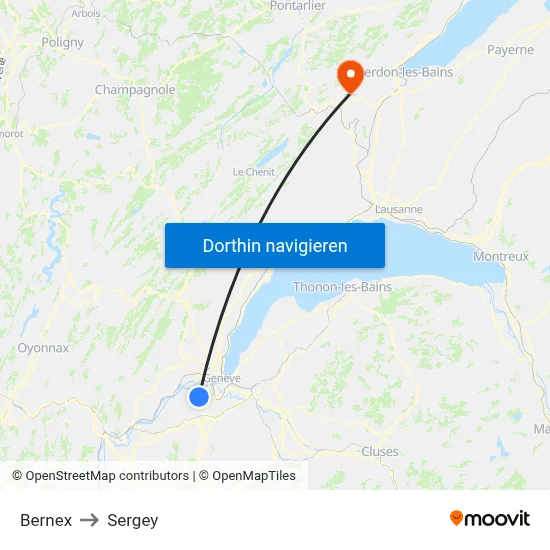 Bernex to Sergey map