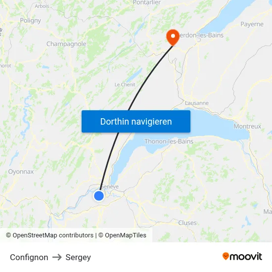 Confignon to Sergey map