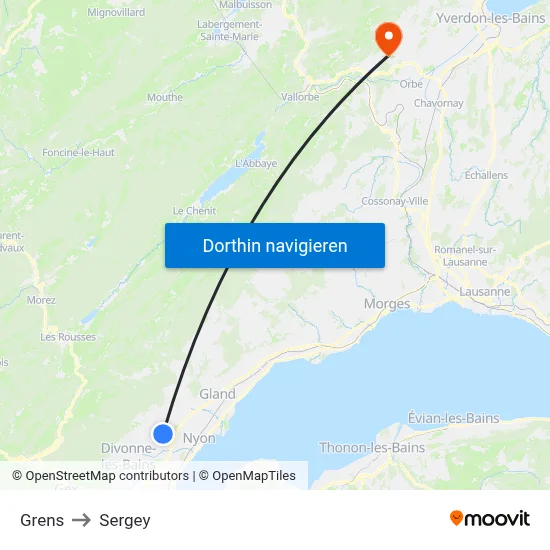 Grens to Sergey map