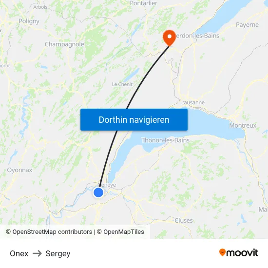 Onex to Sergey map