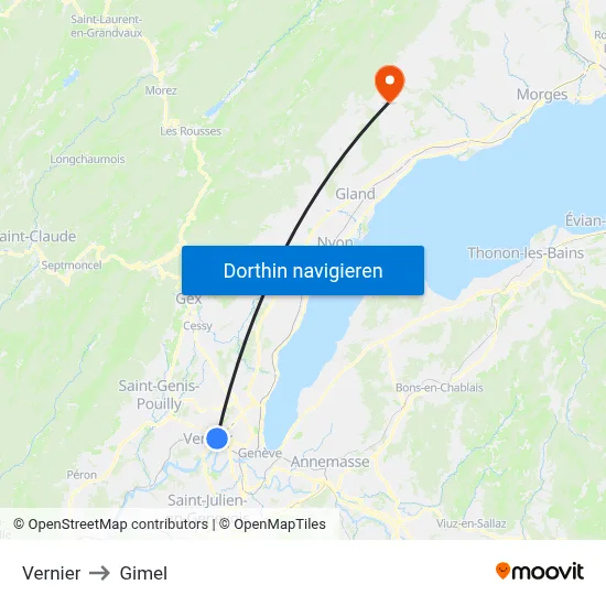 Vernier to Gimel map