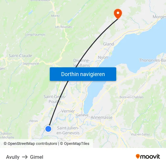 Avully to Gimel map