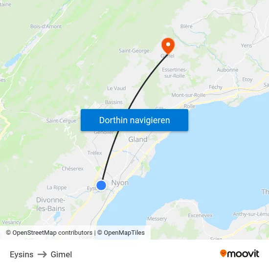 Eysins to Gimel map