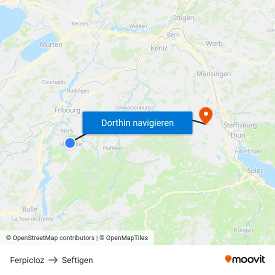 Ferpicloz to Seftigen map