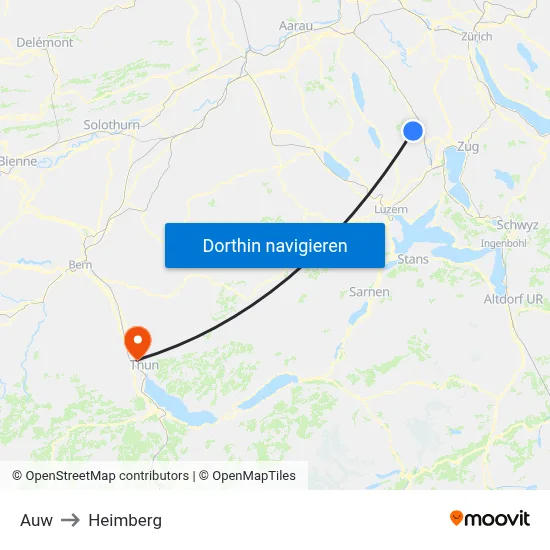 Auw to Heimberg map