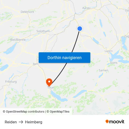 Reiden to Heimberg map
