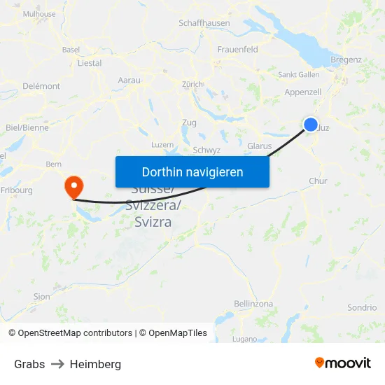 Grabs to Heimberg map