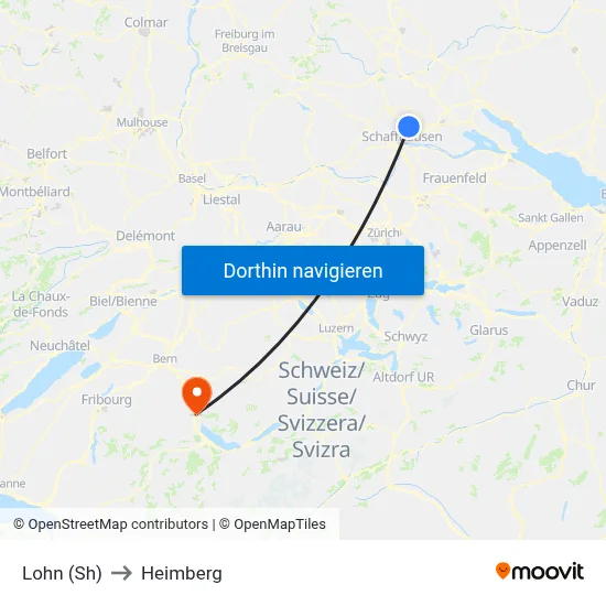 Lohn (Sh) to Heimberg map