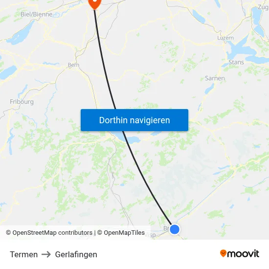 Termen to Gerlafingen map