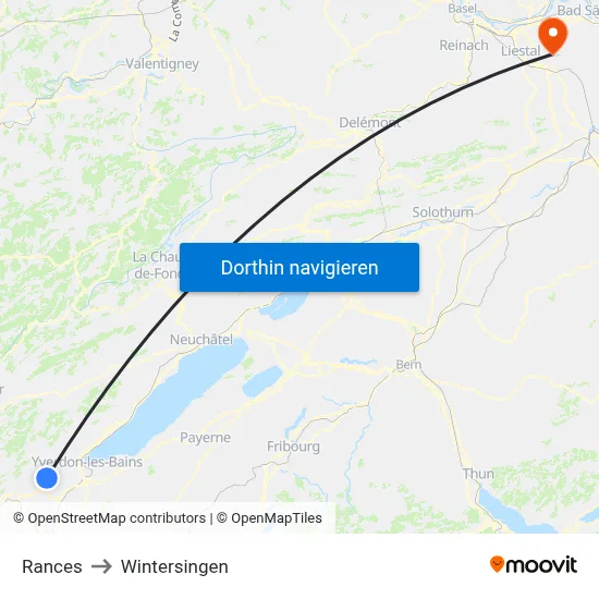 Rances to Wintersingen map