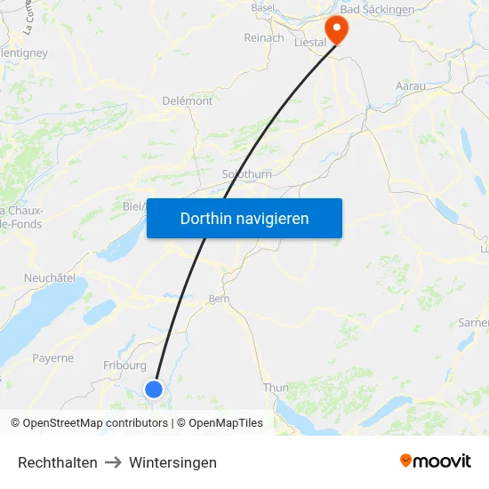 Rechthalten to Wintersingen map