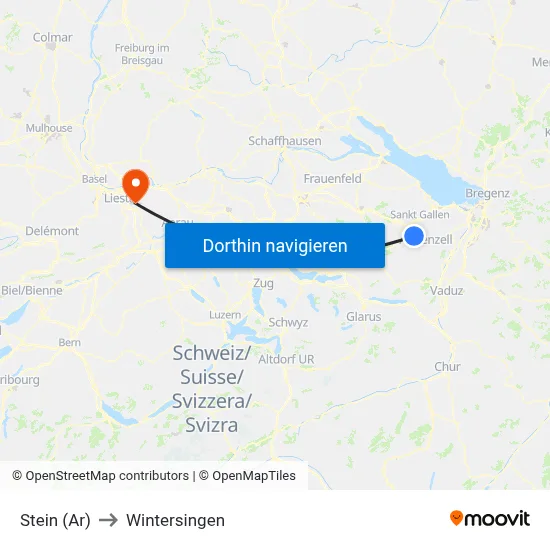 Stein (Ar) to Wintersingen map