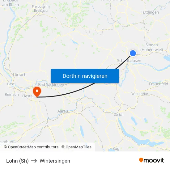 Lohn (Sh) to Wintersingen map