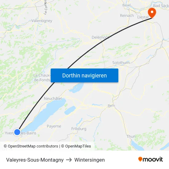 Valeyres-Sous-Montagny to Wintersingen map