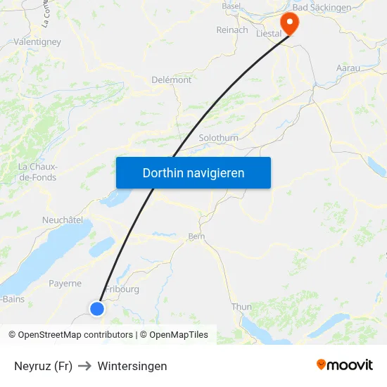 Neyruz (Fr) to Wintersingen map
