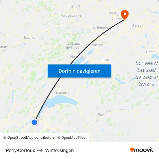 Perly-Certoux to Wintersingen map