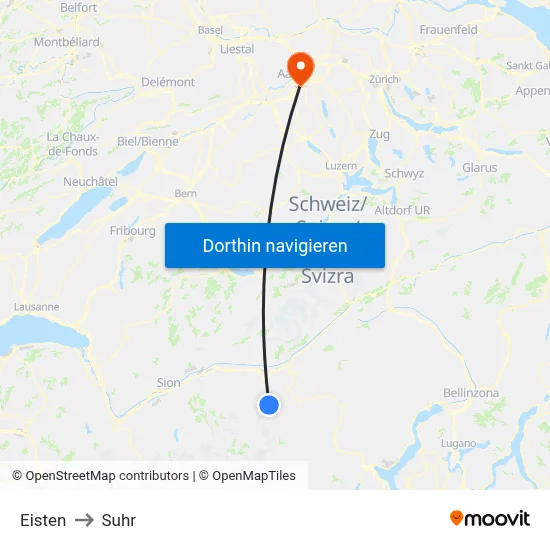 Eisten to Suhr map