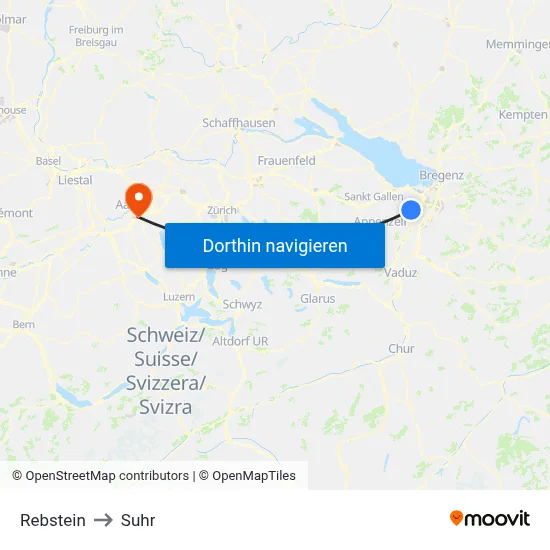 Rebstein to Suhr map