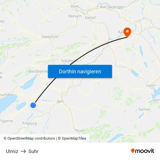 Ulmiz to Suhr map