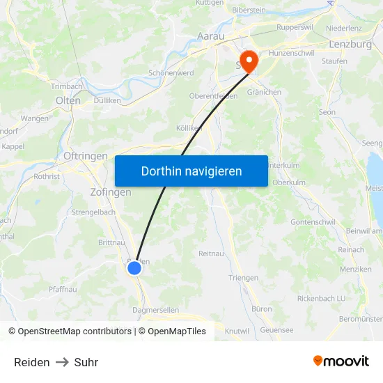 Reiden to Suhr map