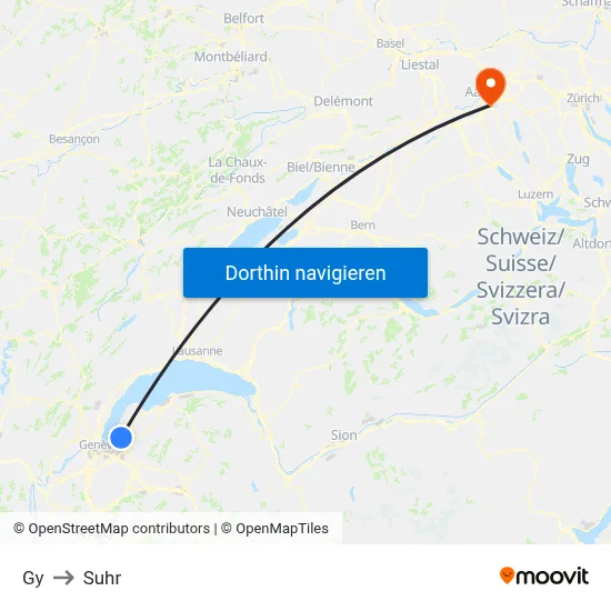 Gy to Suhr map