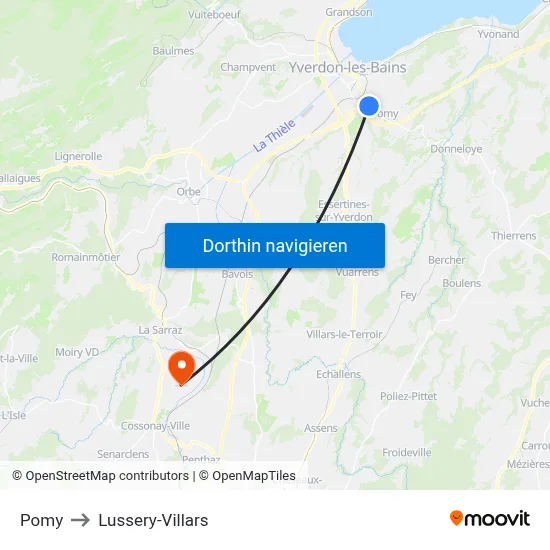 Pomy to Lussery-Villars map