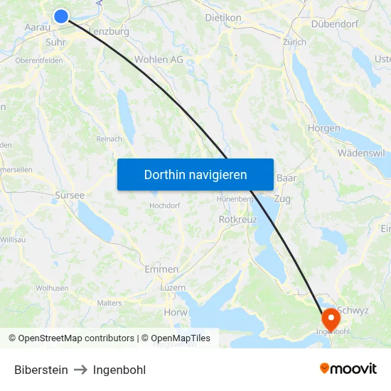 Biberstein to Ingenbohl map