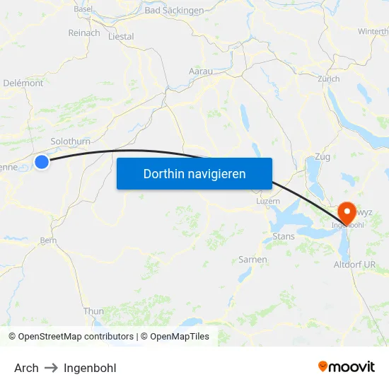 Arch to Ingenbohl map