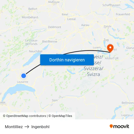 Montilliez to Ingenbohl map