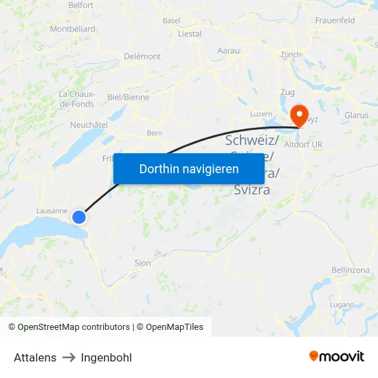 Attalens to Ingenbohl map