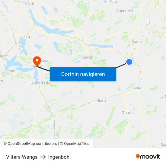 Vilters-Wangs to Ingenbohl map