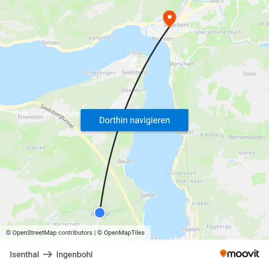 Isenthal to Ingenbohl map