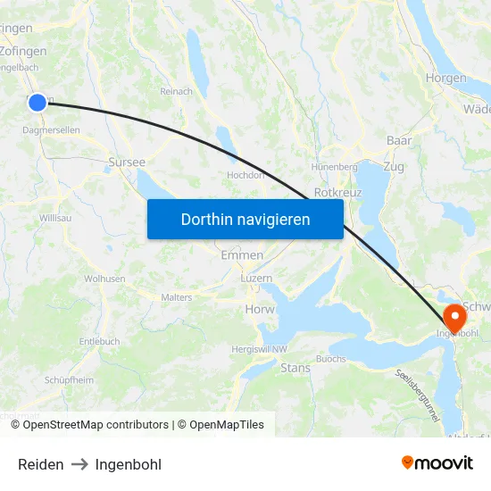 Reiden to Ingenbohl map