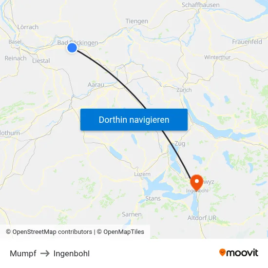 Mumpf to Ingenbohl map