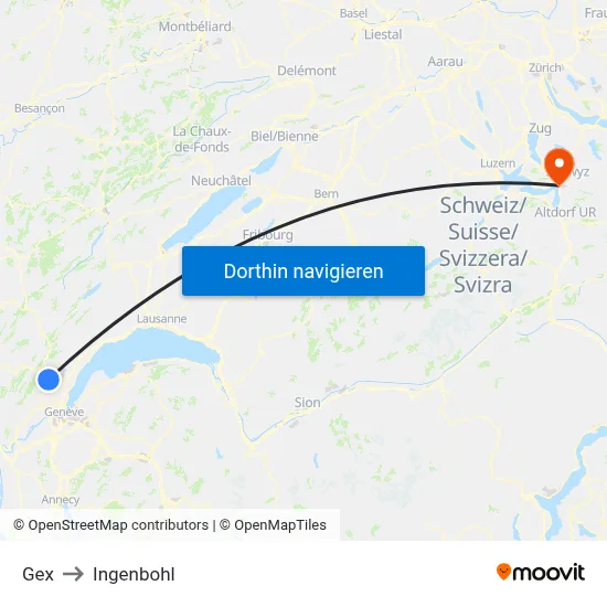 Gex to Ingenbohl map
